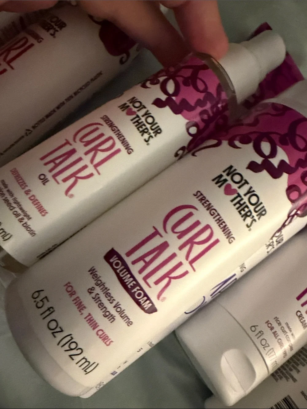 Curl Talk Moisturizing Body & Hair Lotion – White with Purple Accents
